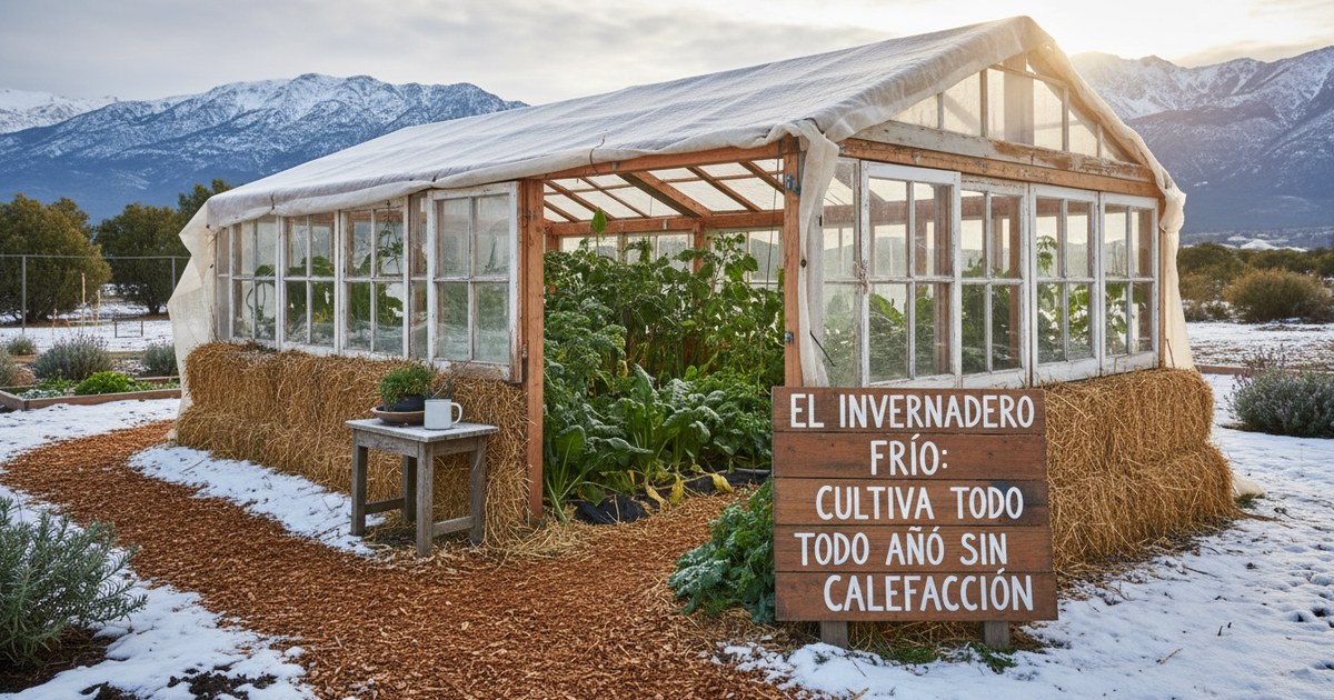 El invernadero frío: cultiva todo el año sin calefacción